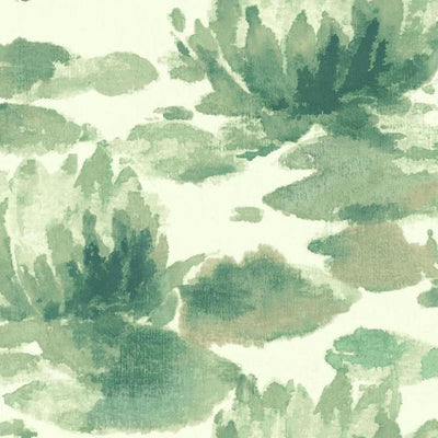 product image of Water Lily Wallpaper in Green from the Botanical Dreams Collection by Candice Olson for York Wallcoverings 57