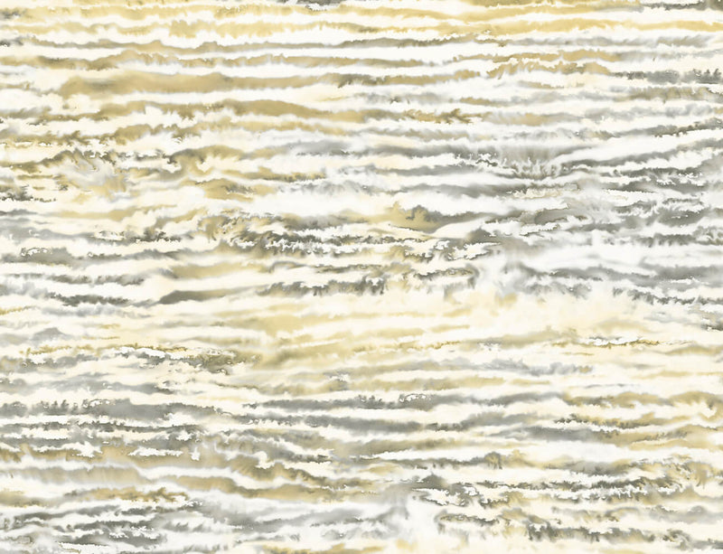 media image for Watercolor Waves Wallpaper in Golden Dusk from the Living With Art Collection by Seabrook Wallcoverings 289
