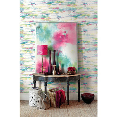 product image for Watercolor Brushstrokes Wallpaper from the L'Atelier de Paris collection by Seabrook 93