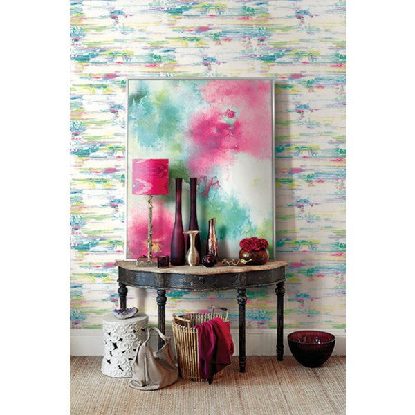 media image for Watercolor Brushstrokes Wallpaper from the L& 227