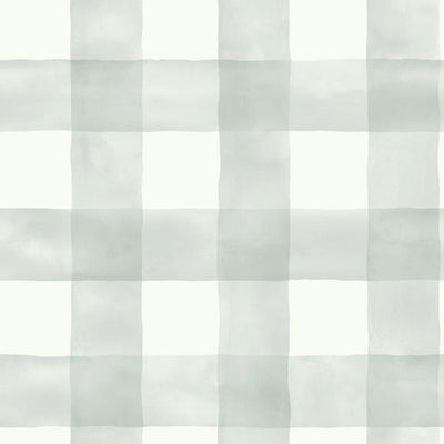 product image for Watercolor Check Wallpaper in Soft Mint from the Magnolia Home Collection by Joanna Gaines for York Wallcoverings 89