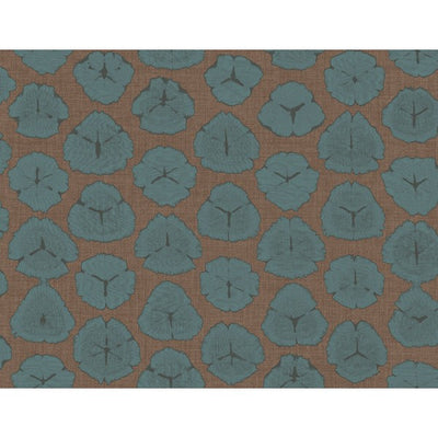 product image of Watercolor Circles Wallpaper in Blue and Brown from the L'Atelier de Paris collection by Seabrook 535