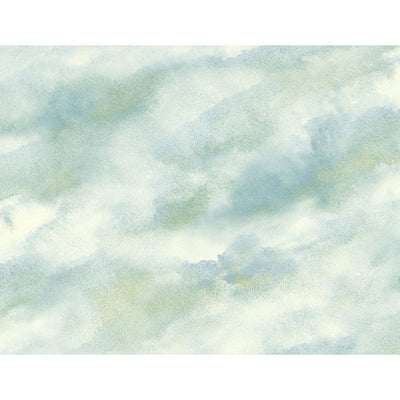 product image of Watercolor Clouds Wallpaper in Soft Blues from the L'Atelier de Paris collection by Seabrook 585