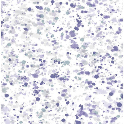 product image of Watercolor Splatter Wallpaper in Purples from the L'Atelier de Paris collection by Seabrook 540