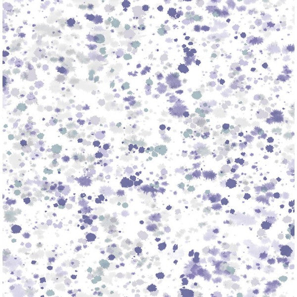 media image for Watercolor Splatter Wallpaper in Purples from the L& 276