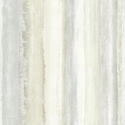 product image for Watercolor Stripe Peel & Stick Wallpaper in Tan by RoomMates for York Wallcoverings 55