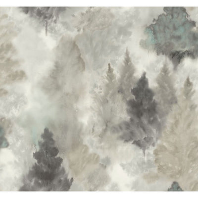 product image of Watercolor Wilds Wallpaper in Grey and Neutrals from the L'Atelier de Paris collection by Seabrook 568