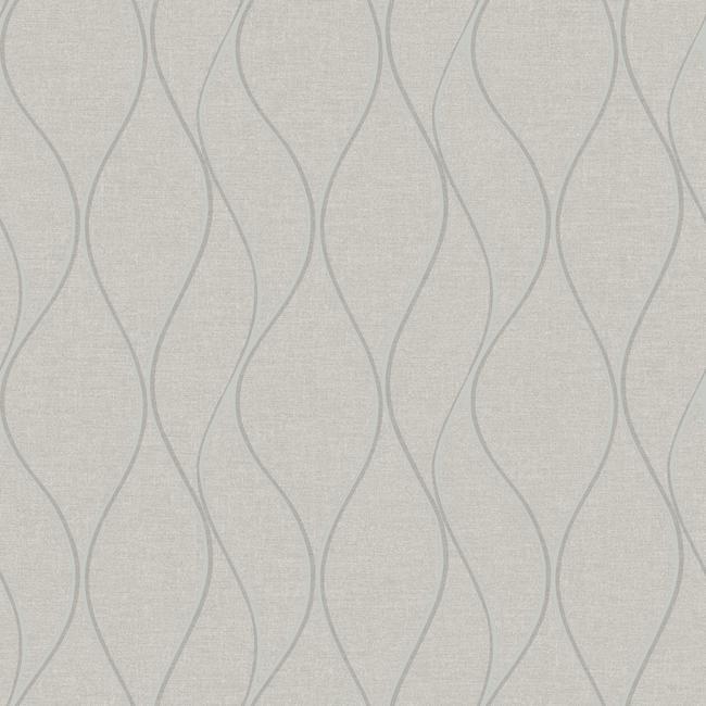 media image for Wave Ogee Peel & Stick Wallpaper in Beige by RoomMates for York Wallcoverings 276