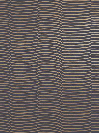 product image for Waving Wallpaper in Gold and Charcoal by Thatcher Studio 36