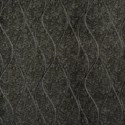 product image of Wavy Stripe Wallpaper in Metallic Charcoal and Silver by York Wallcoverings 564