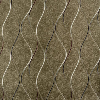 product image for Wavy Stripe Wallpaper in Soft Brushed Gold and Metallic by York Wallcoverings 42