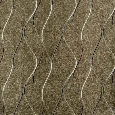 product image of Wavy Stripe Wallpaper in Soft Brushed Gold and Metallic by York Wallcoverings 542