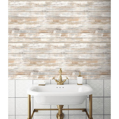 product image for Weathered Planks Peel & Stick Wallpaper in Neutral by RoomMates for York Wallcoverings 66