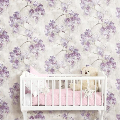 product image for Weeping Cherry Tree Peel & Stick Wallpaper in Purple by RoomMates for York Wallcoverings 7