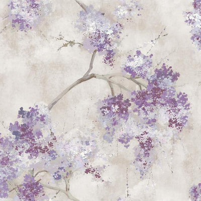 product image of sample weeping cherry tree peel stick wallpaper in purple by roommates for york wallcoverings 1 55