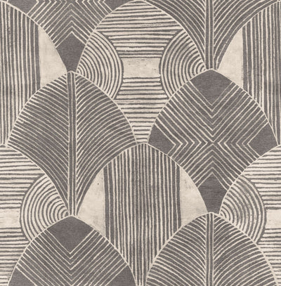 product image of sample westport geometric wallpaper in charcoal from the scott living collection by brewster home fashions 1 590
