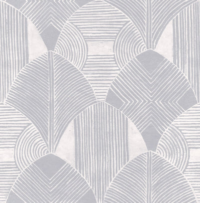 product image of Westport Geometric Wallpaper in Pewter from the Scott Living Collection by Brewster Home Fashions 518