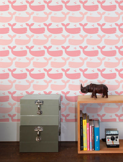 product image for Whales Wallpaper in Bloom design by Aimee Wilder 27