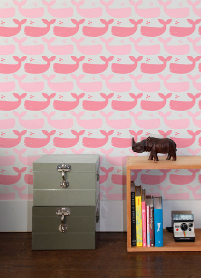 product image of Whales Wallpaper in Candy design by Aimee Wilder 593