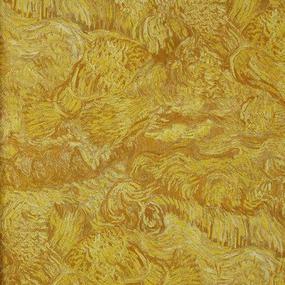 product image for Wheatfield Wallpaper in Yellow Sienna from the Van Gogh Collection by Burke Decor 14