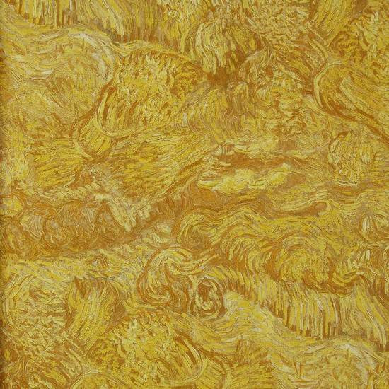 media image for Wheatfield Wallpaper in Yellow Sienna from the Van Gogh Collection by Burke Decor 237