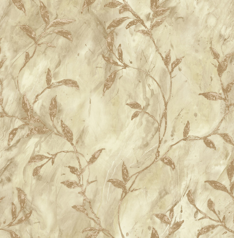 media image for sample wheatstone wallpaper in brown and off white from the metalworks collection by seabrook wallcoverings 1 1 286