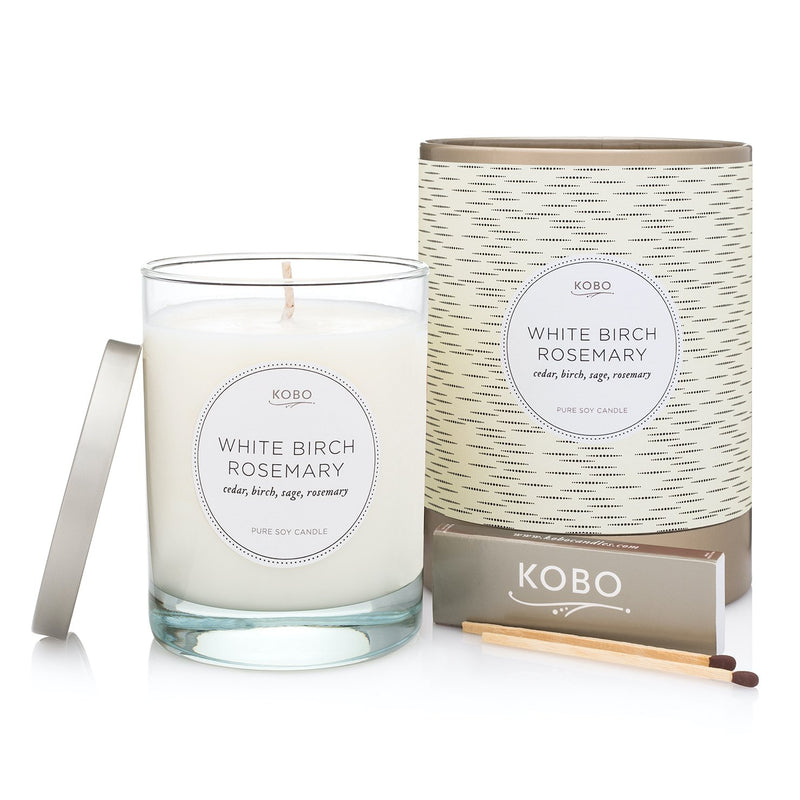 media image for white birch rosemary candle 1 250