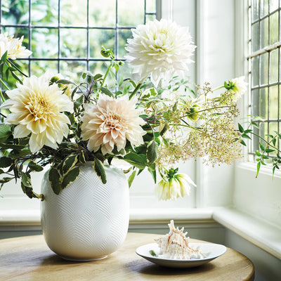 product image for White Folia Rounded Vase 65