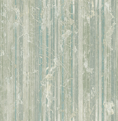 product image of Whitney Stripe Wallpaper in Green and Neutrals from the Metalworks Collection by Seabrook Wallcoverings 53