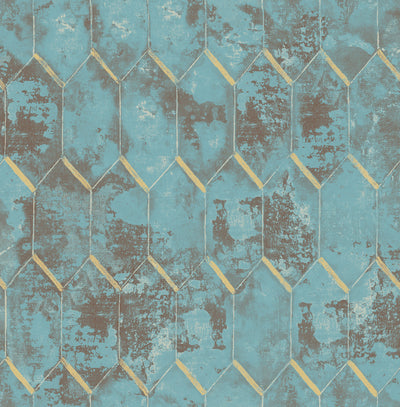 product image for Whitney Wallpaper in Green and Gold from the Metalworks Collection by Seabrook Wallcoverings 20