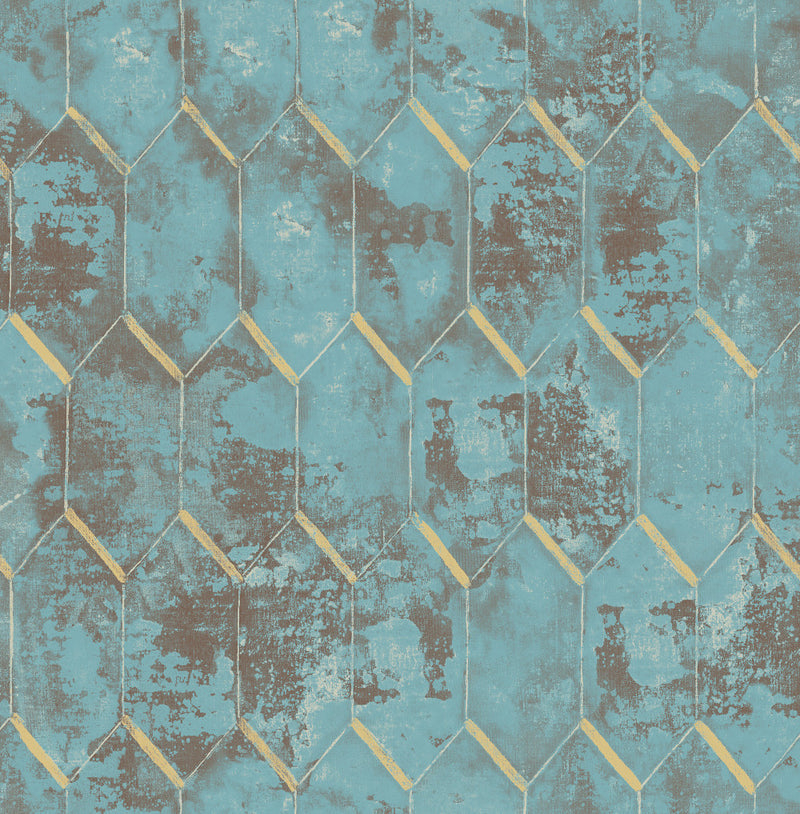 media image for Whitney Wallpaper in Green and Gold from the Metalworks Collection by Seabrook Wallcoverings 227