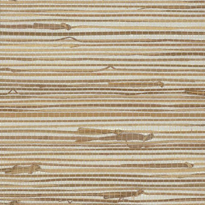 product image of Wide Knotted Grass Wallpaper in Brown and Silver from the Grasscloth II Collection by York Wallcoverings 515