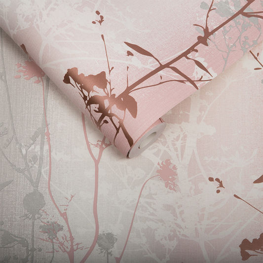 media image for Wild Flower Wallpaper in Blush from the Exclusives Collection by Graham & Brown 228