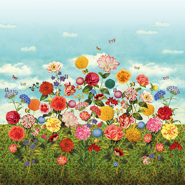 media image for Wild Flowerland Wall Mural by Eijffinger for Brewster Home Fashions 259