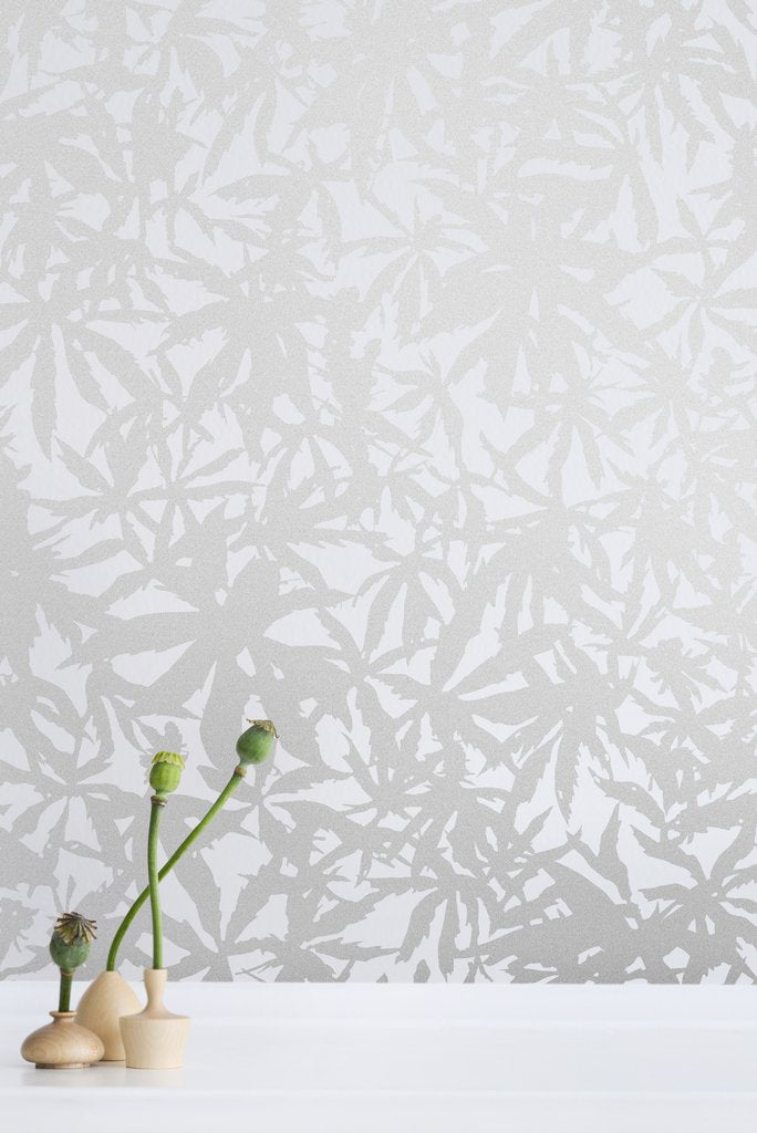 media image for Wild Thing Wallpaper in Diamonds and Pearls on Cream design by Thatcher Studio 282