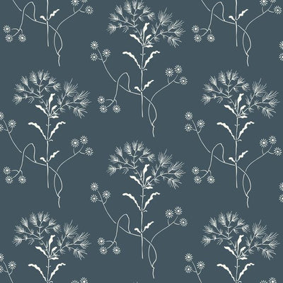 product image of sample wildflower wallpaper in blues and white from magnolia home vol 2 by joanna gaines 1 543