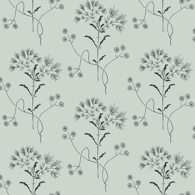 product image for Wildflower Wallpaper in Gray and Black from Magnolia Home Vol. 2 by Joanna Gaines 11