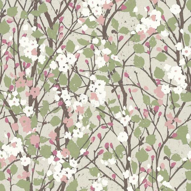 media image for sample willow branch peel stick wallpaper in beige by roommates for york wallcoverings 1 235