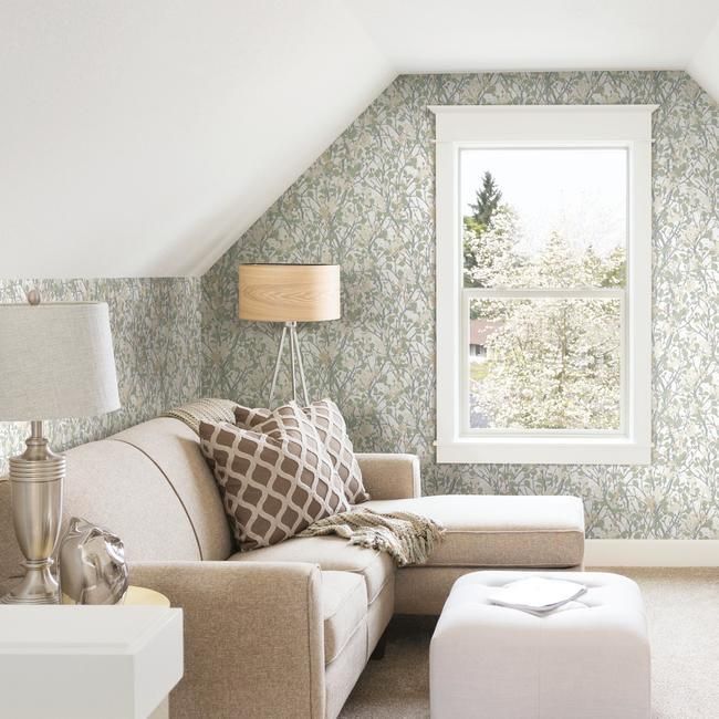 media image for Willow Branch Peel & Stick Wallpaper in Off-White by RoomMates for York Wallcoverings 284