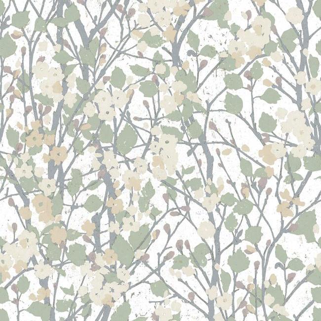 media image for Willow Branch Peel & Stick Wallpaper in Off-White by RoomMates for York Wallcoverings 250