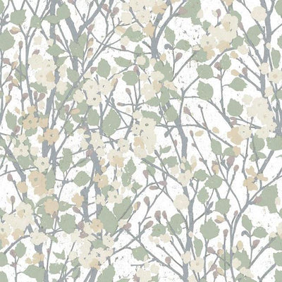 product image of sample willow branch peel stick wallpaper in off white by roommates for york wallcoverings 1 55