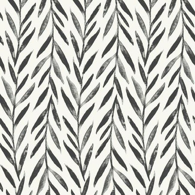 product image for Willow Peel & Stick Wallpaper in Black by Joanna Gaines for York Wallcoverings 75