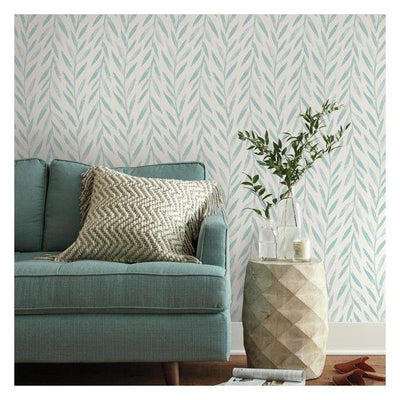 product image for Willow Peel & Stick Wallpaper in Blue by Joanna Gaines for York Wallcoverings 15