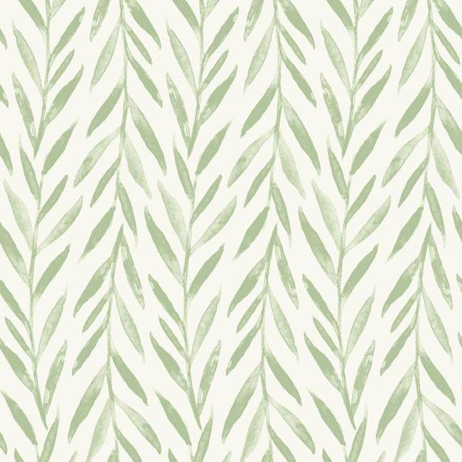 media image for sample willow peel stick wallpaper in green by joanna gaines for york wallcoverings 1 221