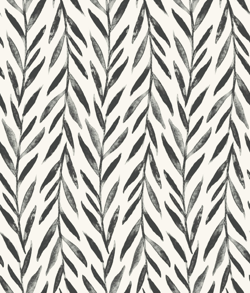 media image for Willow Wallpaper in Black from the Magnolia Home Vol. 3 Collection by Joanna Gaines 269