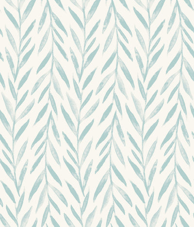 product image of sample willow wallpaper in blue from the magnolia home vol 3 collection by joanna gaines 1 525