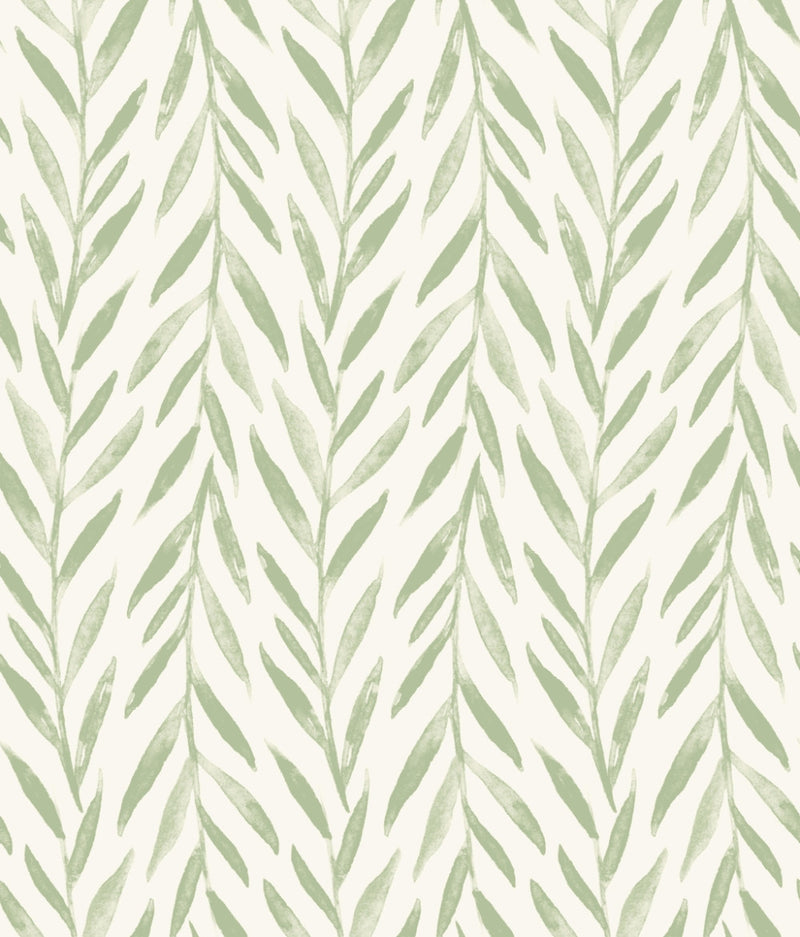media image for Willow Wallpaper in Green from the Magnolia Home Vol. 3 Collection by Joanna Gaines 223