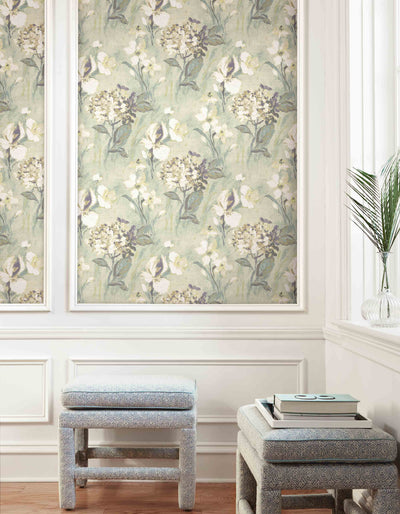product image for Windblown Florals Wallpaper from the Nouveau Collection by Wallquest 0