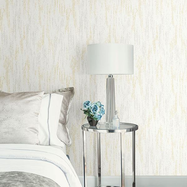 media image for Wisp Texture Wallpaper in Gold from the Celadon Collection by Brewster Home Fashions 247