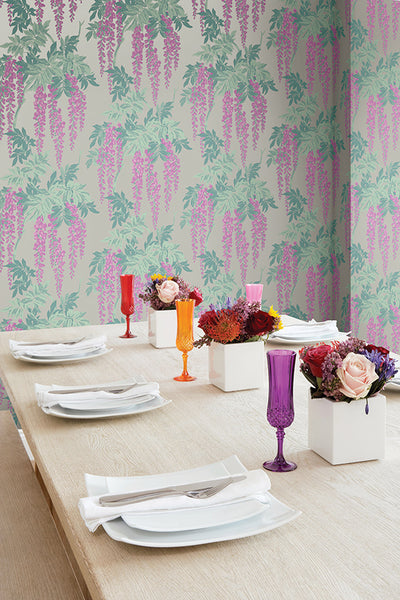 product image for Wisteria Wallpaper from the Watercolor Florals Collection by Mayflower Wallpaper 26